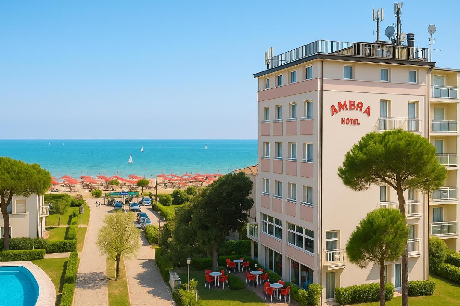 Hotel Ambra Милано Мартима Екстериор снимка